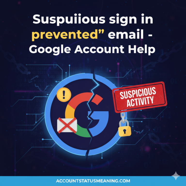 Suspicious sign in prevented’ email – Google Account Help