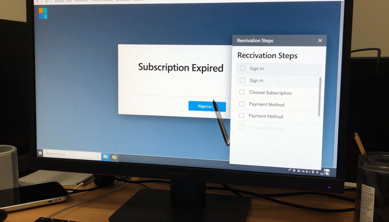 Steps to Reactivate an Expired Subscription