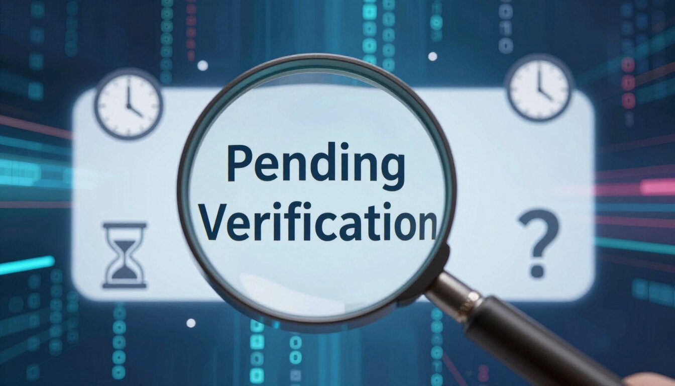 What Does Pending Verification Mean?